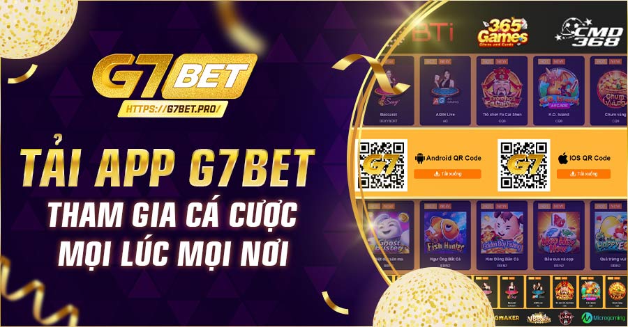 Tải app G7bet để tham gia cá cược mọi lúc mọi nơi