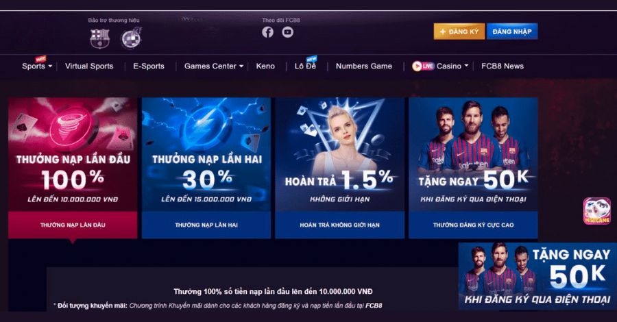 Nhà cái khuyến mãi thành viên mới 50K G7BET