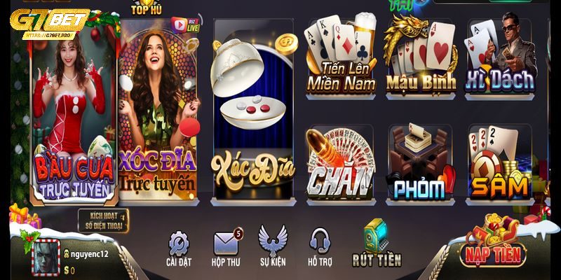 Đủ kênh giao dịch hiện đại để nạp rút tiền chơi game bài