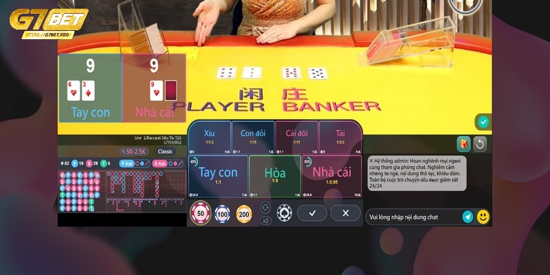 Trải nghiệm Baccarat trên giao diện tân tiến